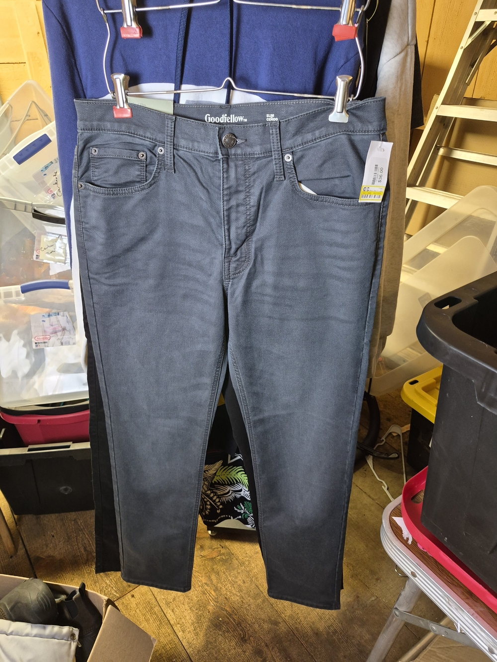 Goodfellow & Co Men's Slim Fit Jeans - Gray Bin 49